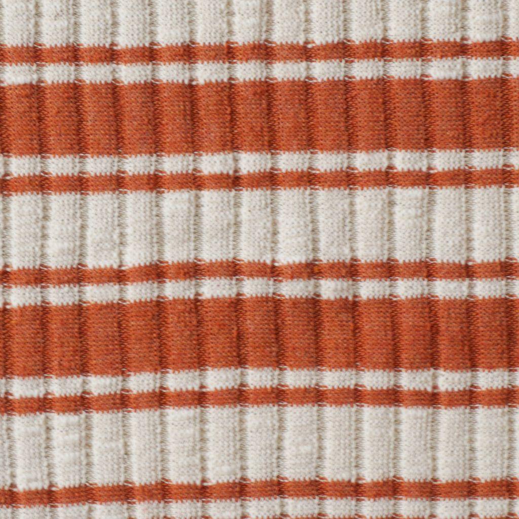 Rippenstrick Retrostreifen caramel ecru